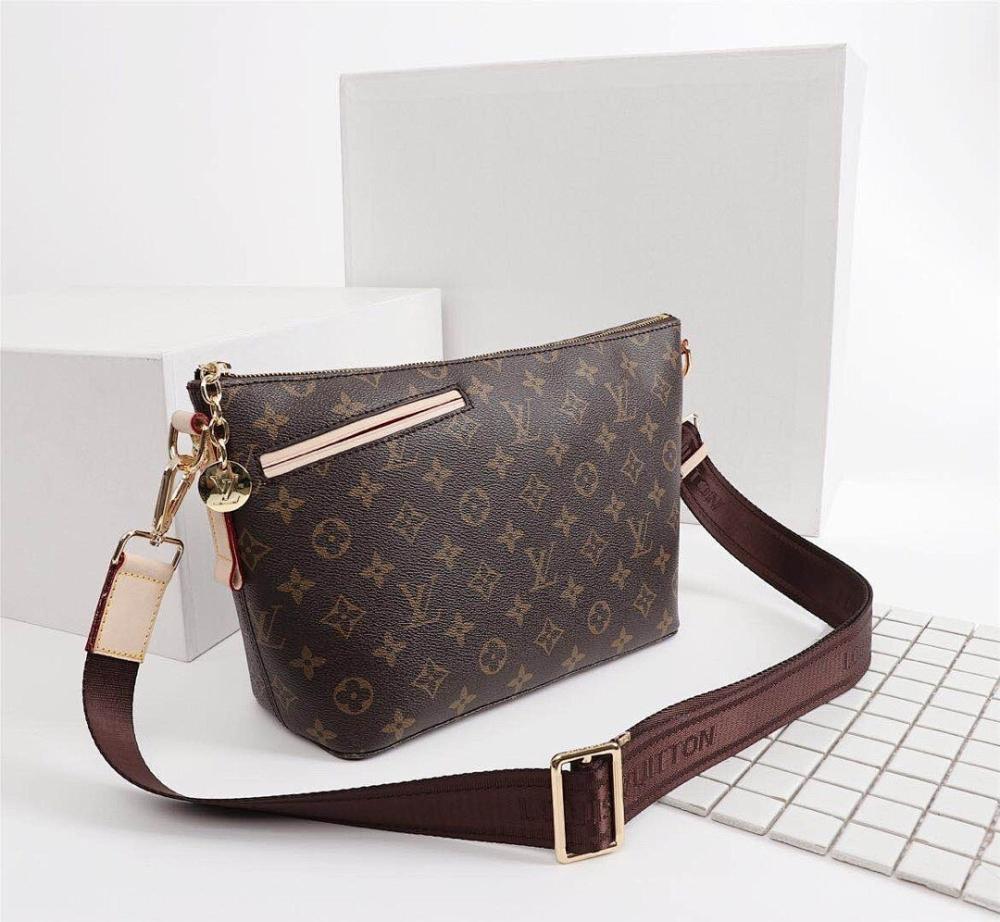 Boite Chapeau Monogram Leather Shoulder Bag