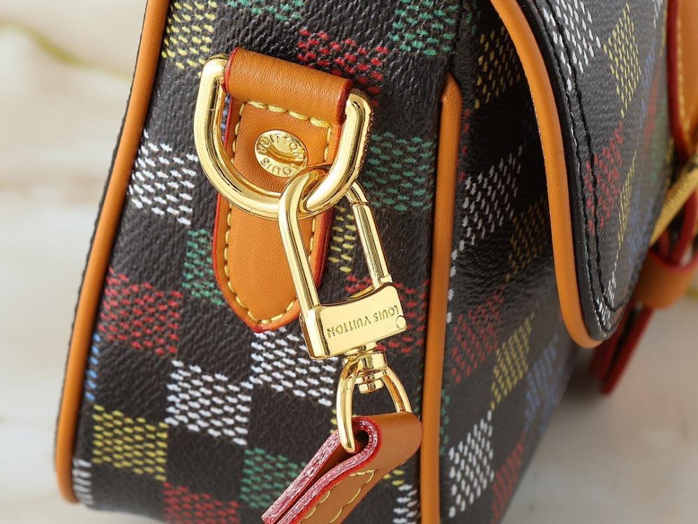 Modern Stylish Monogram Leather Shoulder Bag