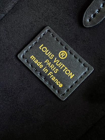 Woven Leather Top Handle Bag