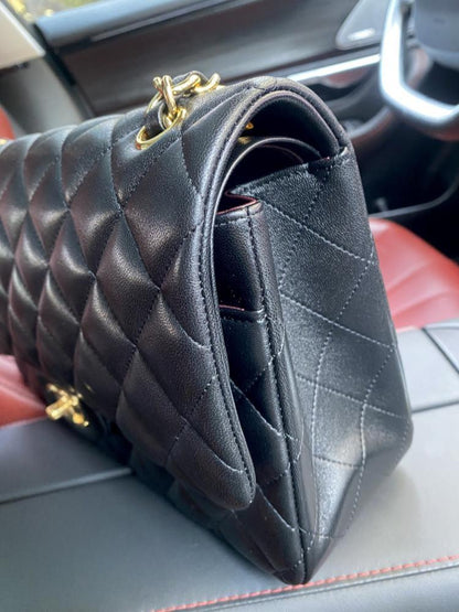 Lambskin Top Handle Bag