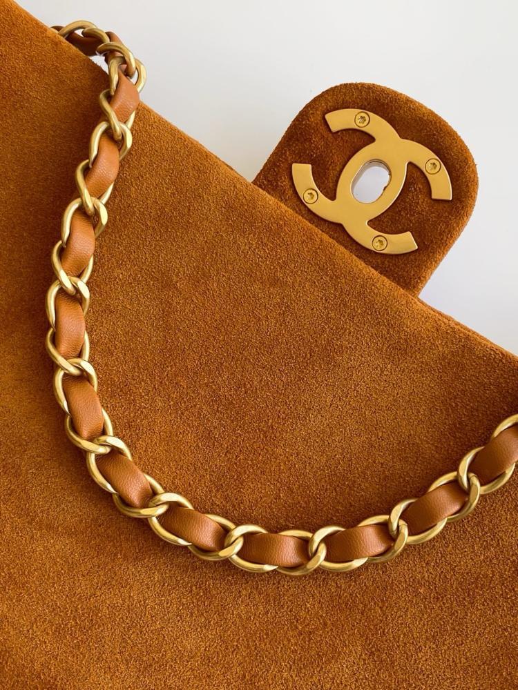 Alma Gold Suede Top Handle Bag