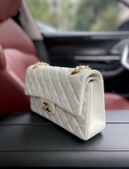 Classic Leather Top Handle Bag
