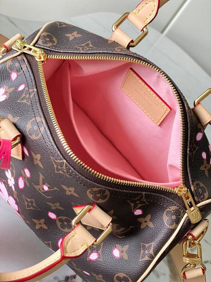 Speedy Bandouliere Monogram Calfskin Shoulder Bag
