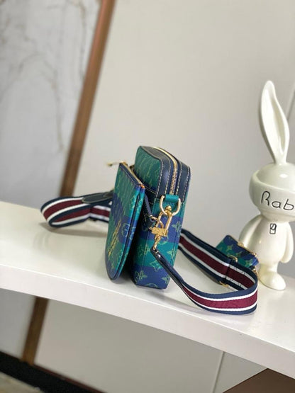 Modern Stylish Monogram Leather Shoulder Bag
