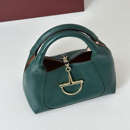 Leather Top Handle Bag