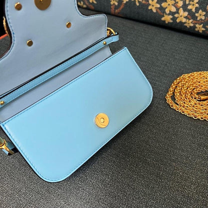 VLogo Signature Crystal-Embellished Calfskin Shoulder Bag