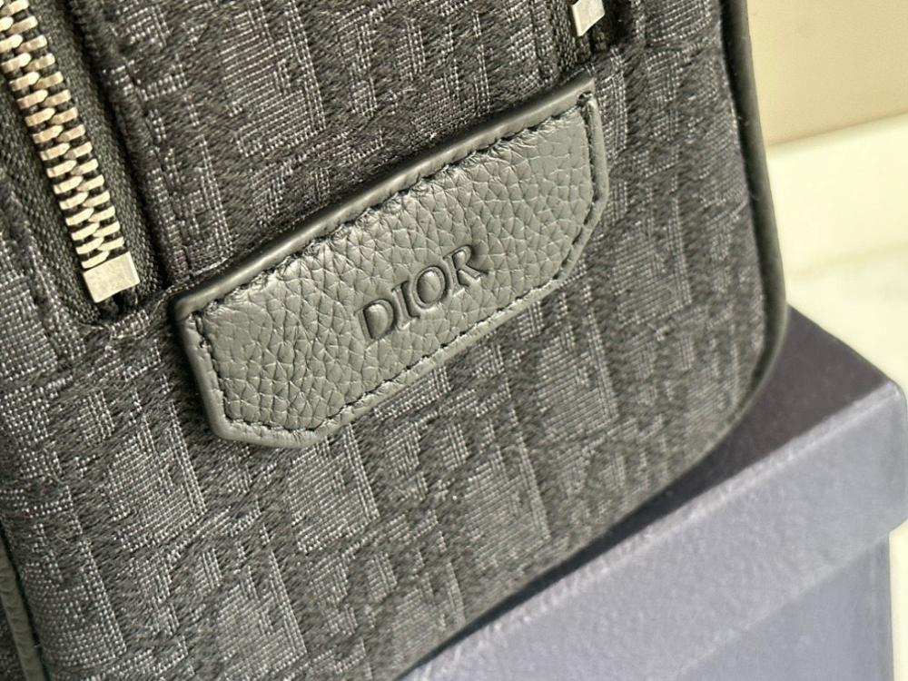 Modern Premium Black Printed Calfskin Top Handle Bag