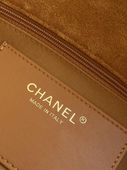 Alma Gold Suede Top Handle Bag