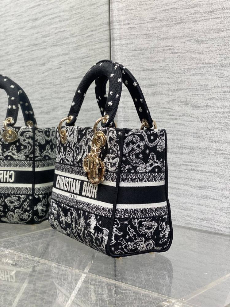 Embroidered Top Handle Bag