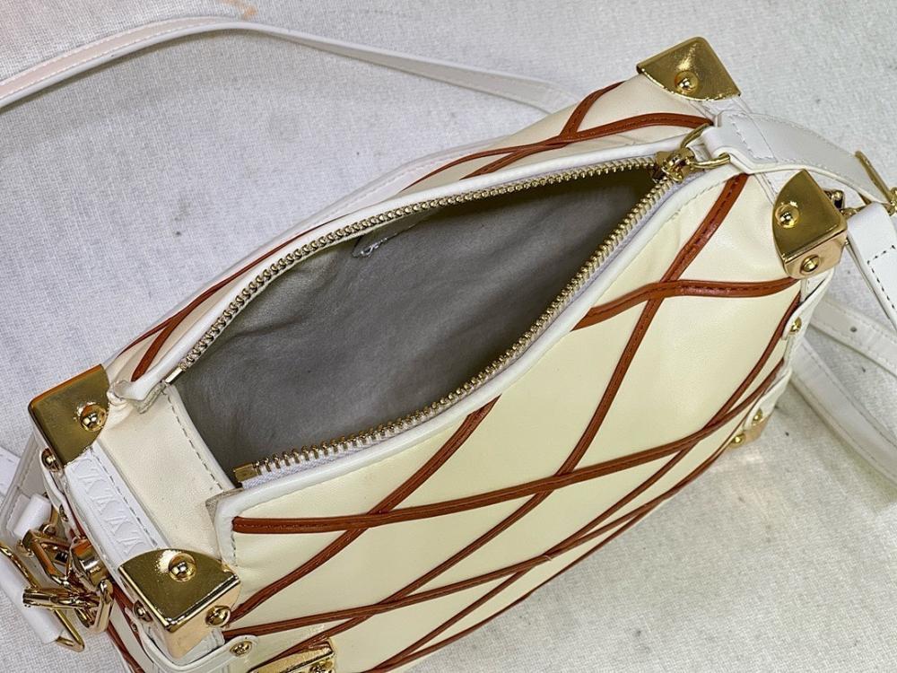 Classic Italian-Inspired Quilted Lambskin Shoulder Bag