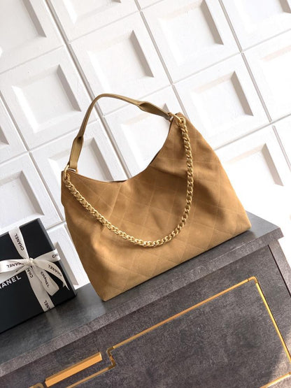 Suede Hobo Bag