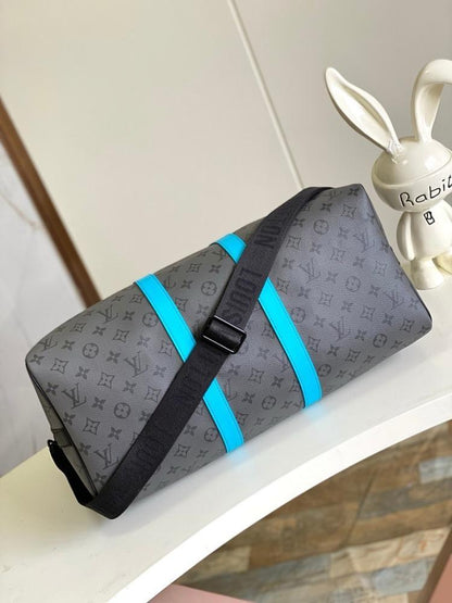 Modern Elegant Blue Canvas Bag