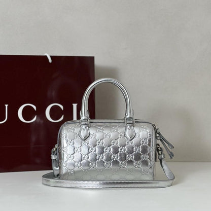 Leather Top Handle Bag