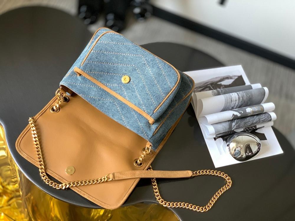 Modern Luxury Gold Leather Top Handle Bag