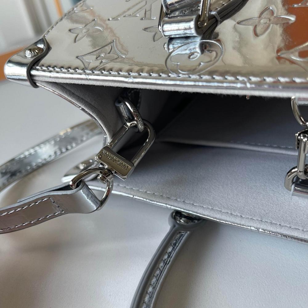 OnTheGo Silver Monogram Tote Bag