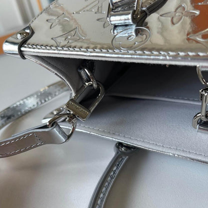 OnTheGo Silver Monogram Tote Bag