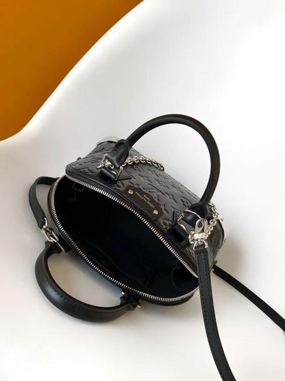 Leather Top Handle Bag