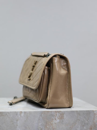 Leather Top Handle Bag