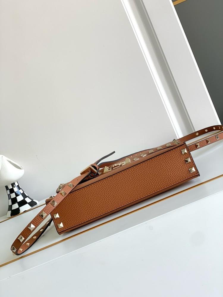 Modern Luxury Studded Calfskin Crossbody Bag