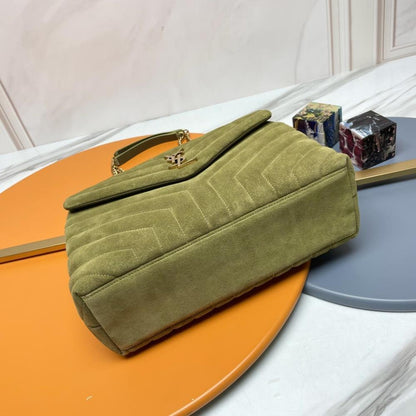 Gold Top Handle Bag