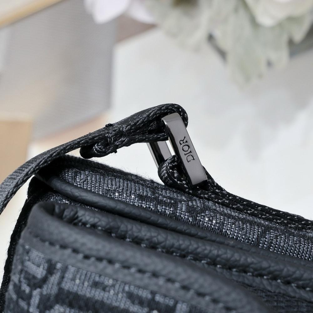 Modern Refined Black Printed Crossbody Bag