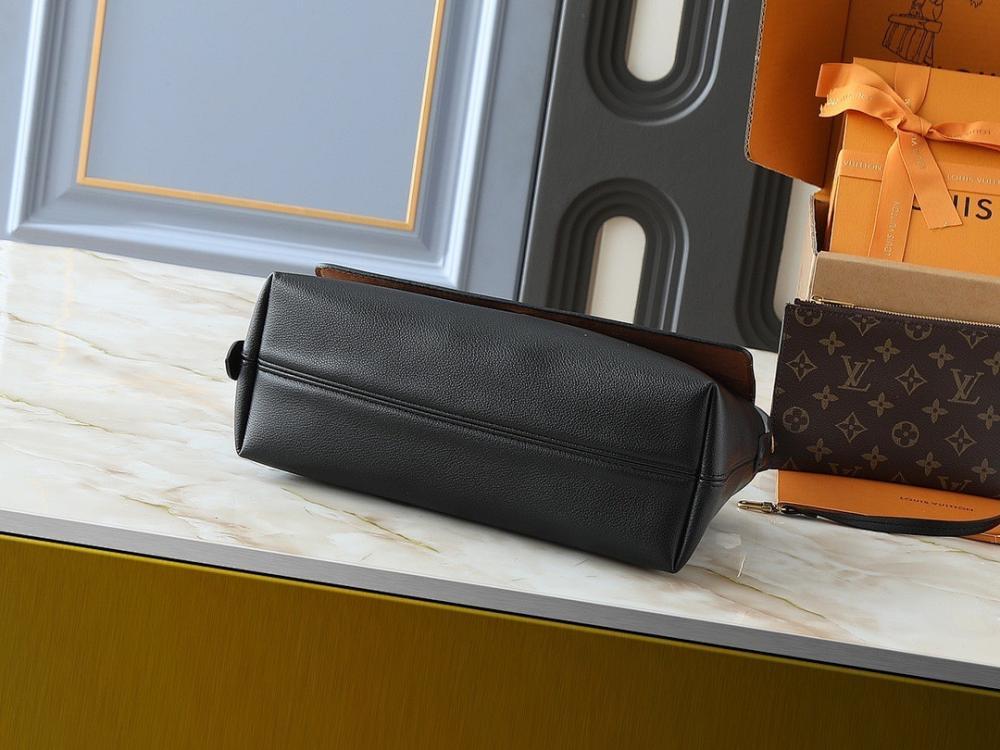Elegant Stylish Monogram Leather Messenger Bag