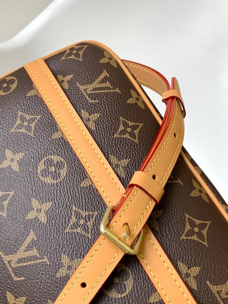 Modern Premium Monogram Leather Crossbody Bag