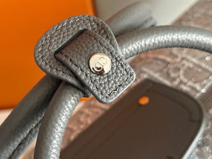 Modern Premium Black Printed Calfskin Shoulder Bag