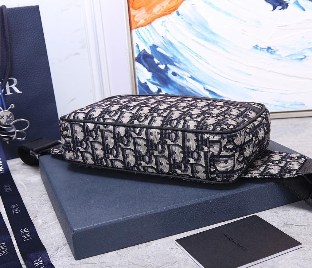 Elegant Refined Black Printed Calfskin Shoulder Bag