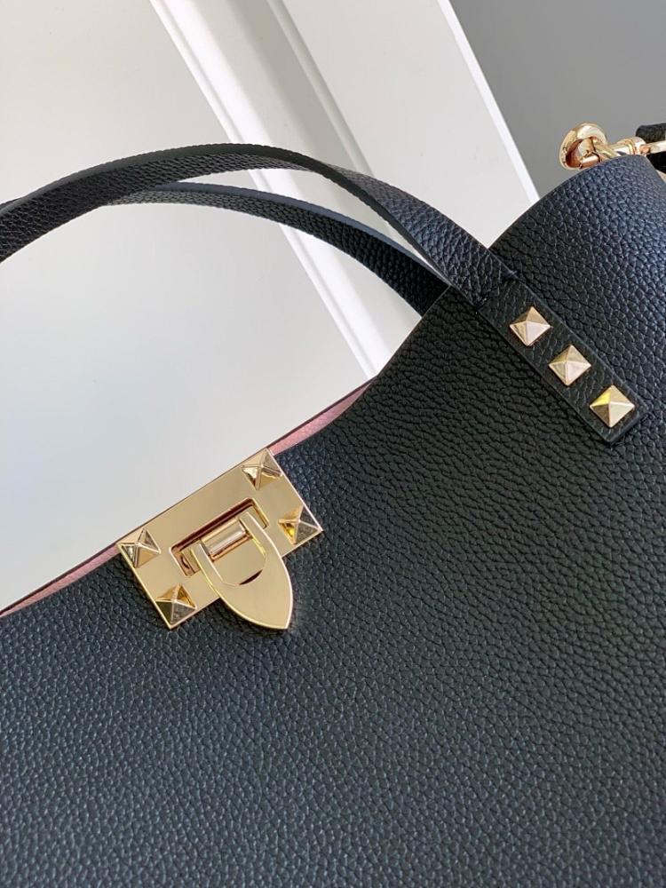 Classic Refined Embroidered Calfskin Shoulder Bag