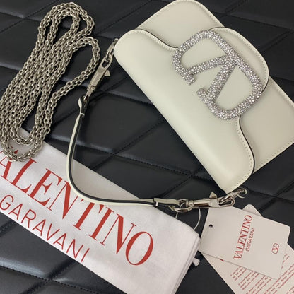 Crystal-Embellished Top Handle Bag