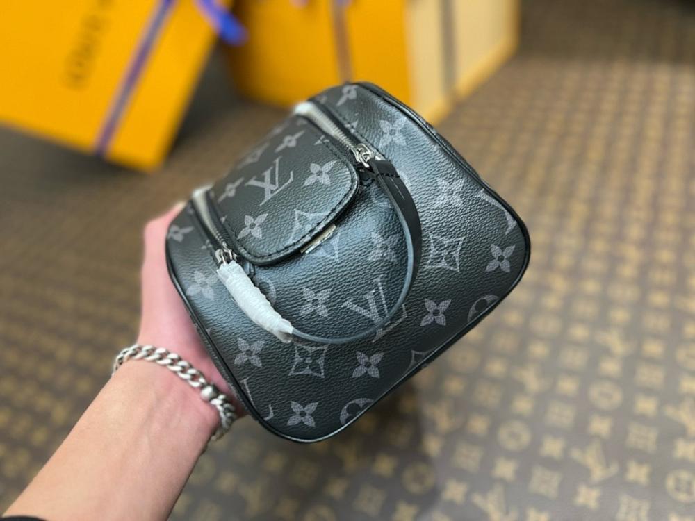 Modern Refined Gold Canvas Top Handle Bag