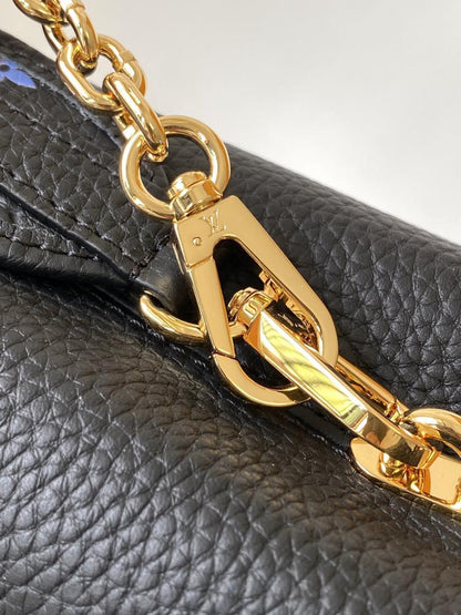 Calfskin Top Handle Bag