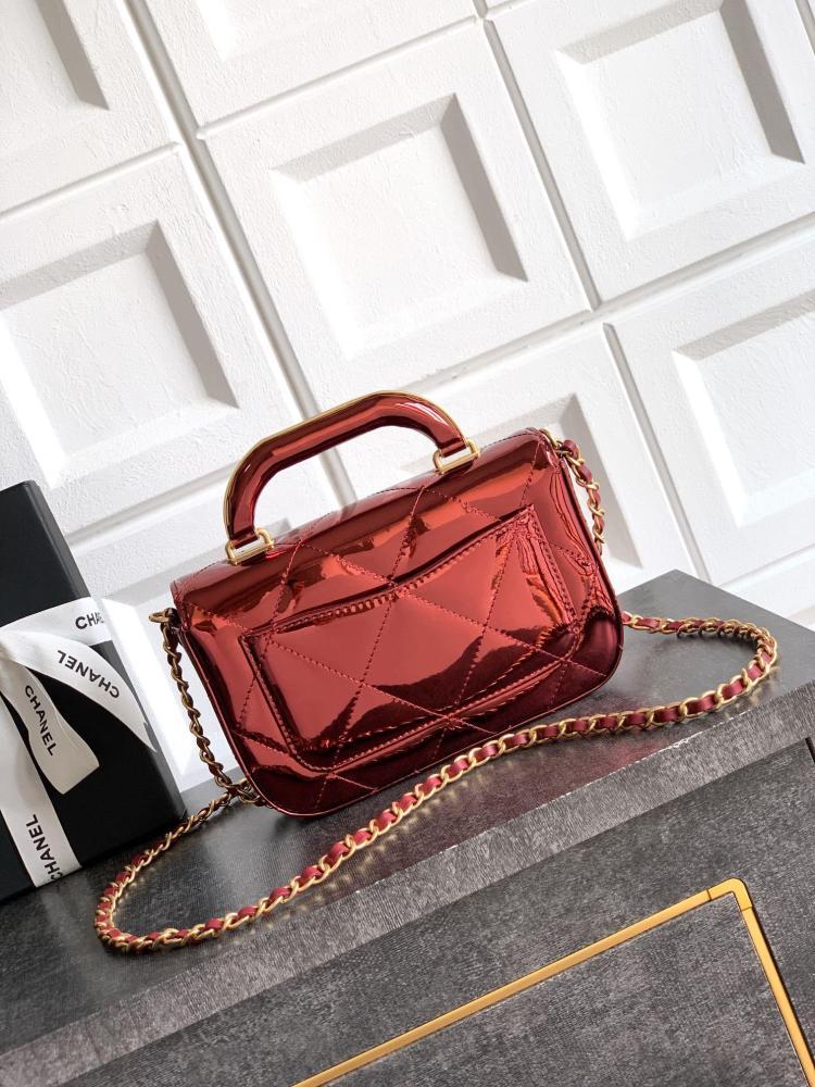 Gold Top Handle Bag