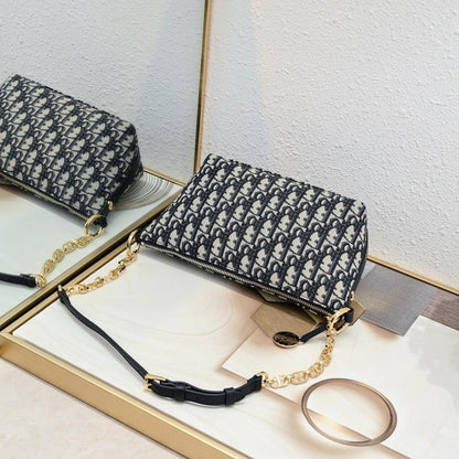 Elegant Stylish Black Studded Calfskin Shoulder Bag – Special Edition