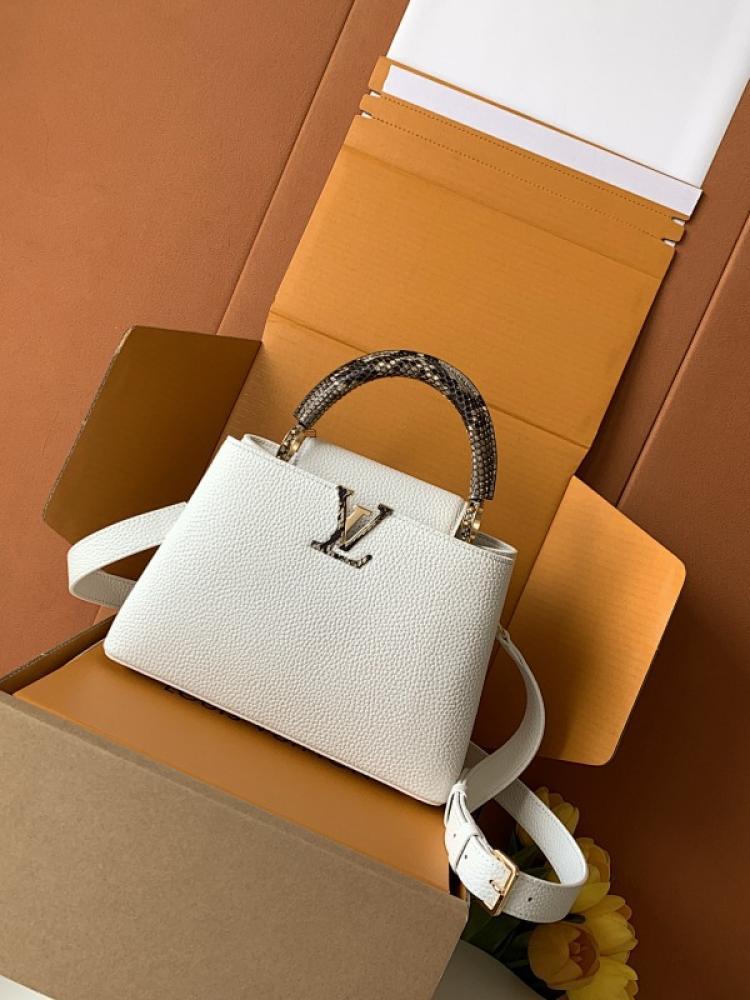 Calfskin Top Handle Bag