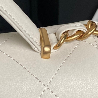 Calfskin Top Handle Bag