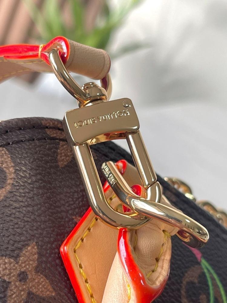 Alma Monogram Leather Shoulder Bag