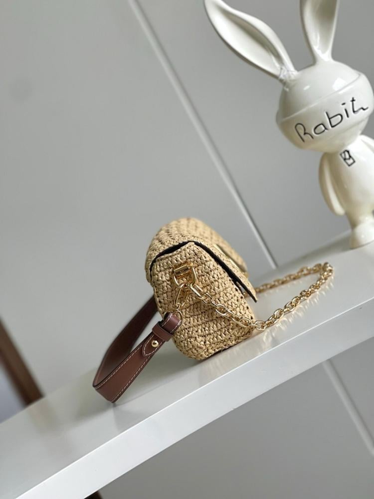 Classic Premium Woven Raffia Shoulder Bag