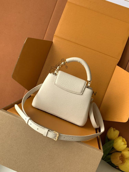 Luxury Leather Top Handle Bag