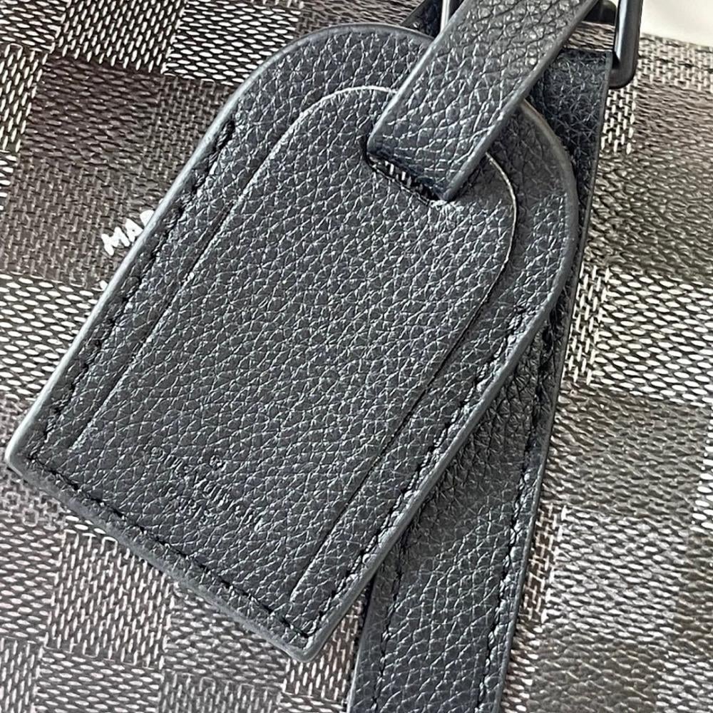Keepall Monogram Leather Travel Bag