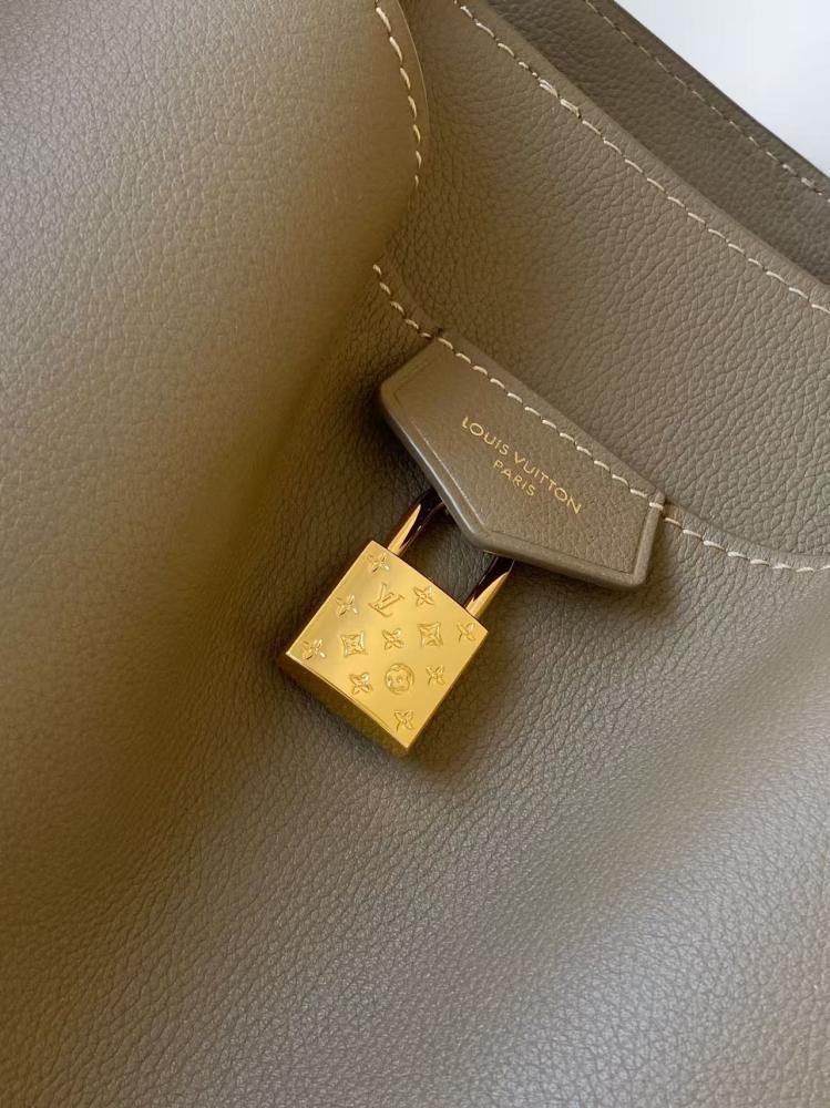 Gold Calfskin Top Handle Bag
