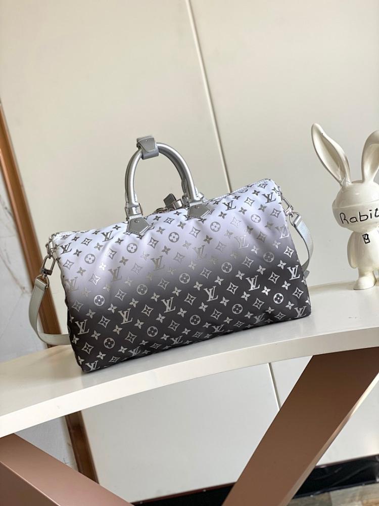 Modern Elegant Silver Nylon Crossbody Bag