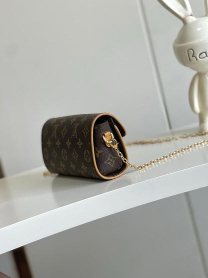 Elegant Stylish Monogram Leather Shoulder Bag