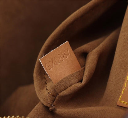 Stylish Refined Monogram Leather Shoulder Bag