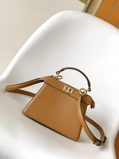 Leather Top Handle Bag