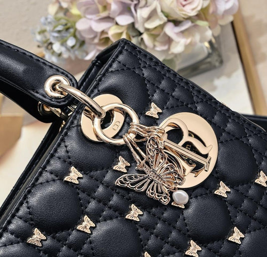 Stylish Refined Studded Leather Shoulder Bag