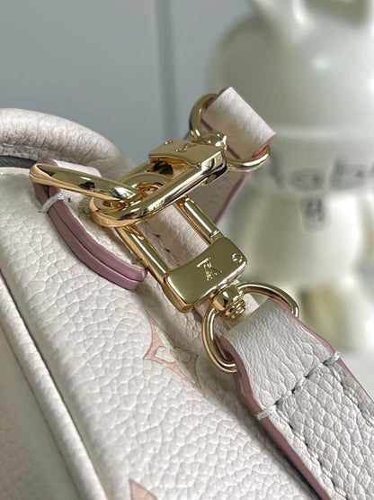 Diane Monogram Leather Shoulder Bag