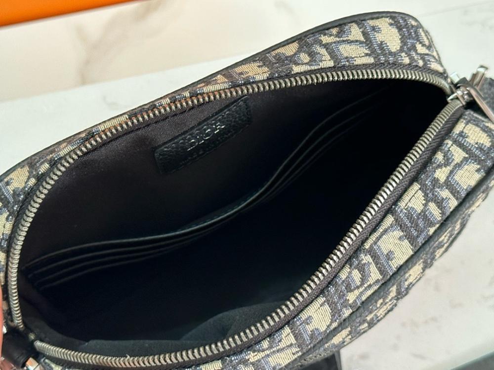 Classic Elegant Black Printed Calfskin Shoulder Bag – Special Edition