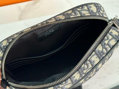 Classic Elegant Black Printed Calfskin Shoulder Bag – Special Edition